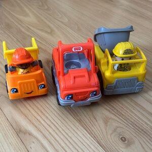 Little People Dump & Tow Trucks Bundle | 2 Characters Included | Vehicles